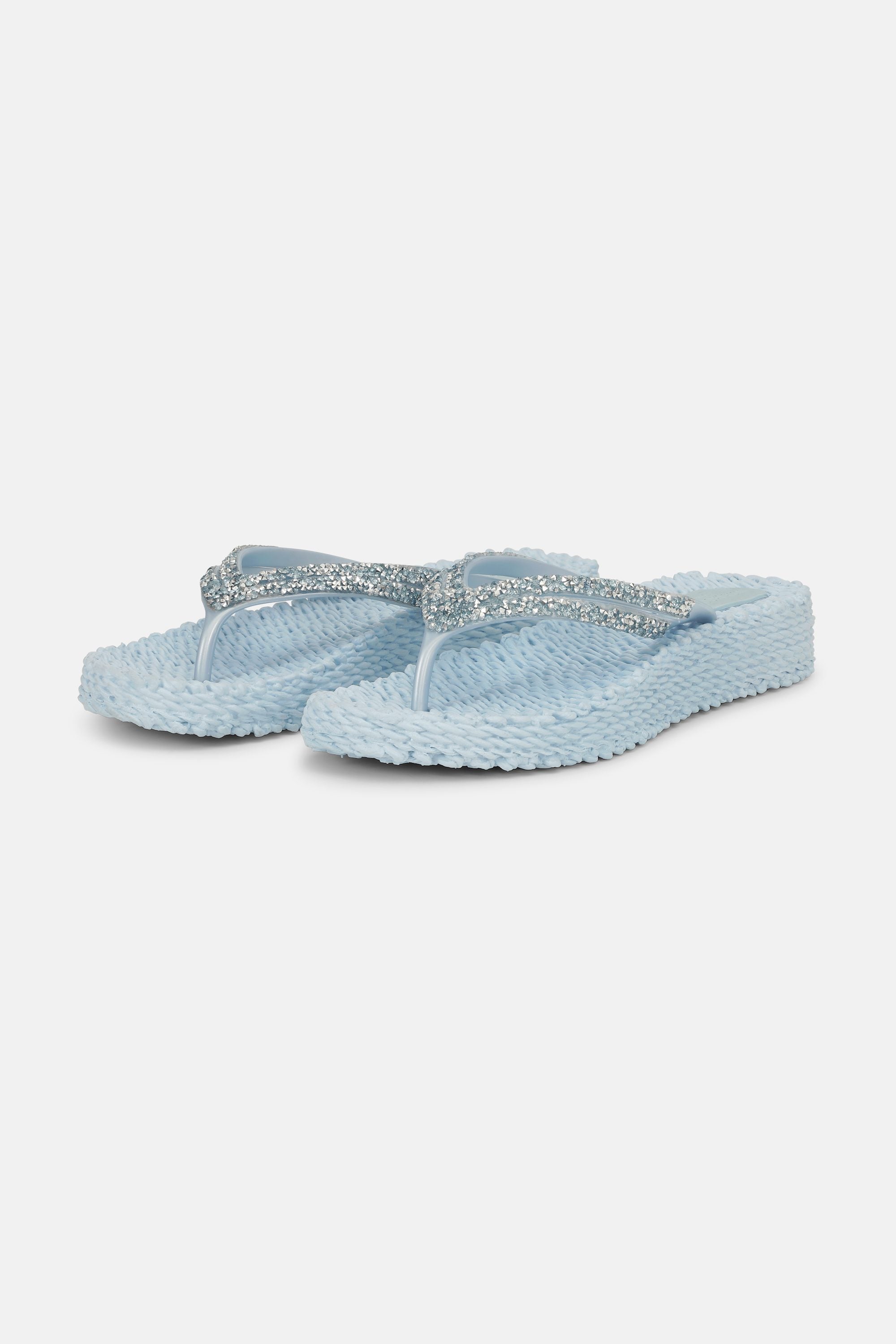 Plateau Flip-Flops Glitzersteine - Blue Bell